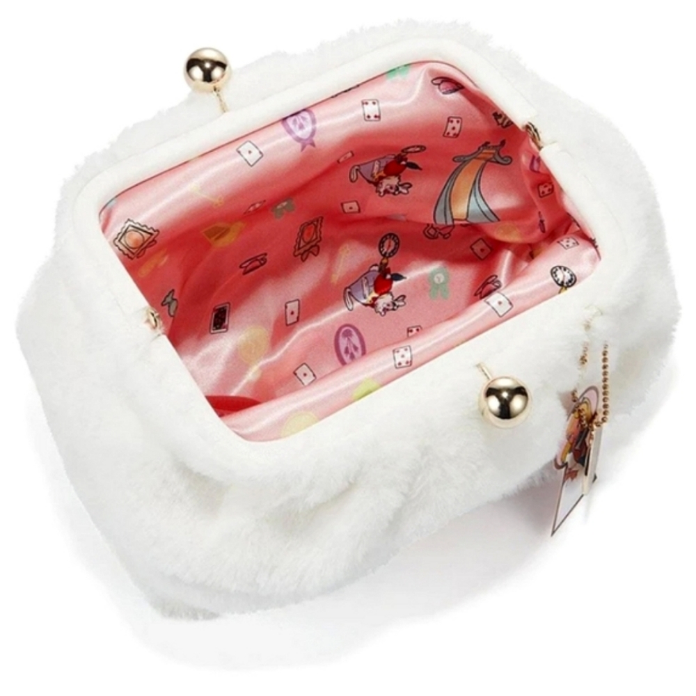 Alice In Wonderland White Rabbit Makeup Clutch - Picture 2 of 10